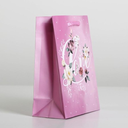 Gift package laminated, packaging, "Love", S 12 x 15 x 5.5 cm-1