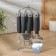 A set of kitchen tools "Remi", 6 items, on a stand, black color