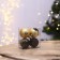 New Year's Christmas tree balls, for the New Year, plastic, d = 6, 4 pcs., Black gold color