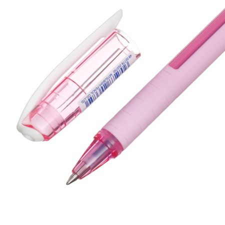 A set of ballpoint pens UNI JetStream SX-101-07FL, 0.7 mm, blue rod, pink case, 3 pieces-4
