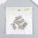 Decor for creativity Metal "Dragon" set 6 pcs silver 1.6x2.7 cm