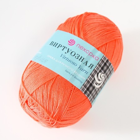 Yarn "virtuoso" 100% Mercerized cotton 330 m/100 g (396-navigation)-1