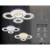 LED ceiling LED with Ambrella Light, Original, FA8801, LED, 98 W, 7350LUM, 3000-6400K, white color.