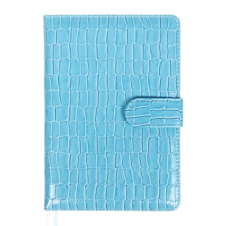Dated diary of 2025 A5, 168 sheets, DEVENTE. Barbara, a solid cover of leatherette with foam, perforation, liesse, block 70, blue