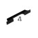 Cappio RSC020 handle, aluminum, m/o 96 mm, black color, 4 pcs.