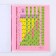An objective note 48 sheets, A5, pink series, from reference. mat. "September 1: Chemistry", cover coated cardboard 230 gr., Inner block in a cage 80 gr., Beliac 96%