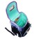 School standard, 33 x 25 x 13 cm, Grizzly RAM-384, + bag for shoes, black/turquoise