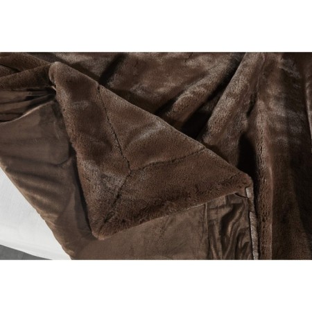 Richard blanket, size 210x230 cm, chocolate color-3