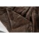 Richard blanket, size 210x230 cm, chocolate color