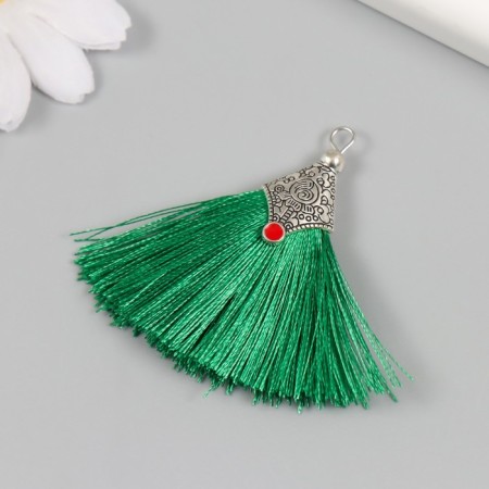 Decor for creativity Textile "Brush East" Green set 2 pcs 1.6x4.5 cm-1