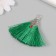 Decor for creativity Textile "Brush East" Green set 2 pcs 1.6x4.5 cm