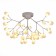 Ceiling EVOLUCE lamp. Sle250102-36. Avola. 36x3 W, G4, 4000K, 80x80x40 cm, white color