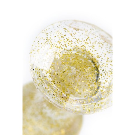 Anal plug Toyfa, acrylic, golden, 8 cm, D 2.8 cm-8