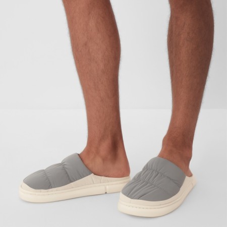 Male slippers, size 44-45, gray color-4