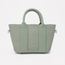Bag Female Tout with zipper, green color