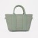 Bag Female Tout with zipper, green color