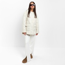 Куртка стеганая MIST Oversize размер 46, цвет молочный