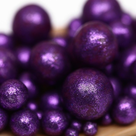 Sprinking confectionery with glitter "Shine" purple 50 g-2