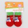 Nosks non -slip "snowmen", m (3/4 * 7 cm), set 4 pcs, red