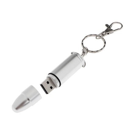 Flash drive E 297 S "bullet", 16 GB, USB2.0, th he is up to 25 MB/s, PBU up to 15 Mb/s, silver