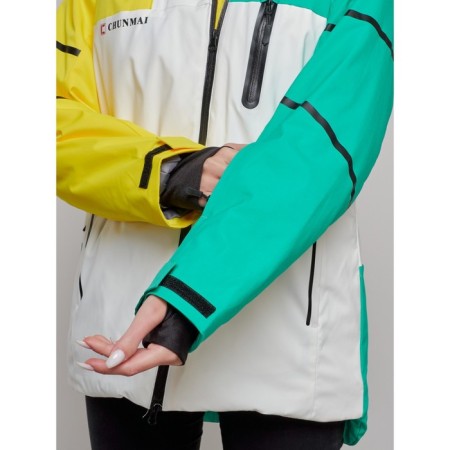 Ski suit female, size 50, yellow color-8