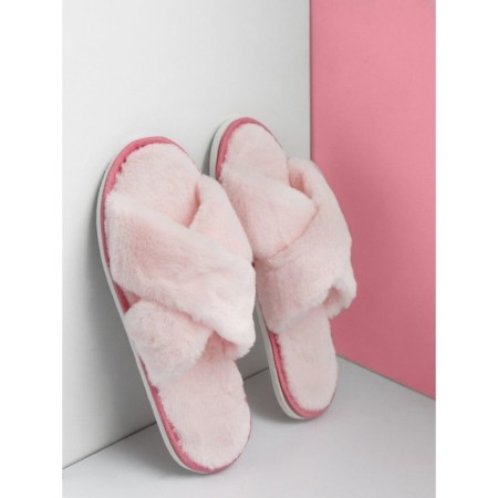 Women's slippers Amaro Home, fur, size 36-38, pink color-4