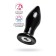 Sexus Glass Viber Vibrovalok, Glass, Black, 10.5 cm