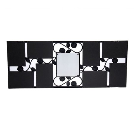 Photo frame in 8 photos 10x15 cm "roses" black 65.5x31 cm-3