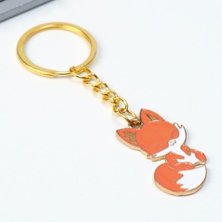A keychain for children's, metal "Fox", 2.2 x 4 cm-2