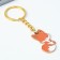 A keychain for children's, metal "Fox", 2.2 x 4 cm