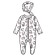Kit for girls: overalls, cap, height 56 ​​cm