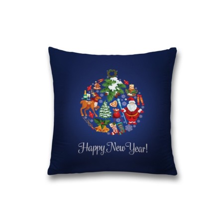Decorative pillowcase "New Year's ball", on a zipper, size 45x45 cm