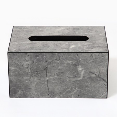 Acrylic napkin, gray marble 10 x 18 x 12 cm-2