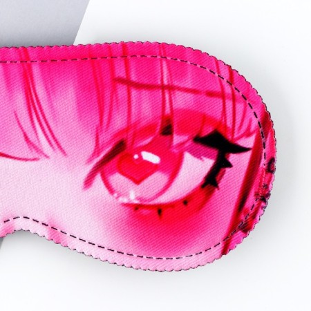 Sleep mask "Asami", 19.3 x 9.5 cm, pink color-2