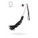 Pecado BDSM label, white handle, black whips, genuine leather