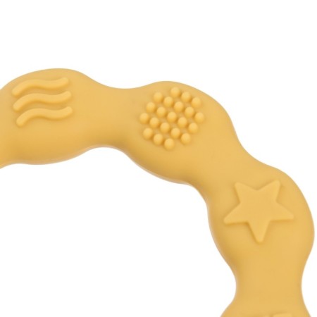 Silicone rejector "ring", yellow color, mum & baby-4