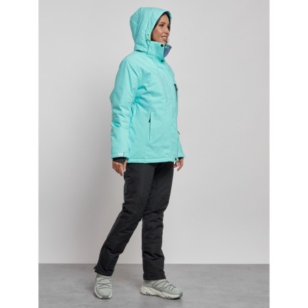 Ski costume female, size 54, turquoise color-6