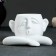 Kashpo - Organizer "Polit" White, 12.5x8.5x14.5cm
