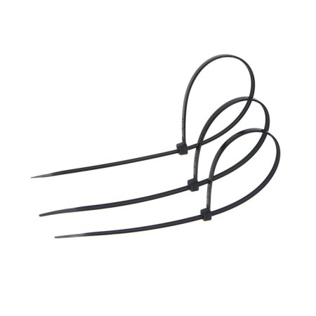 Nylon clamp, plastic, 3.6x250 mm, black, in the package 100 pcs.