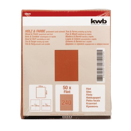 Folder paper KWB, K240, Paper, 230x280 mm, silicon carbide-1