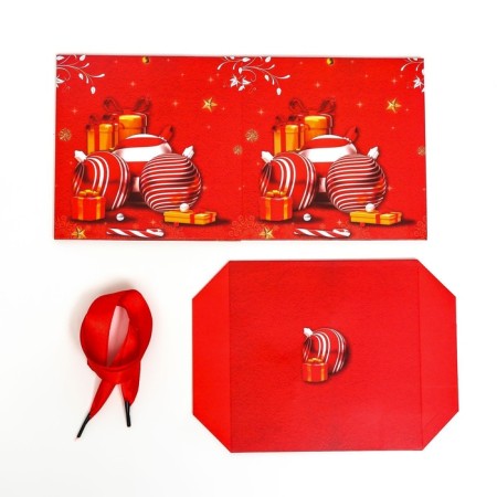 New Year. Box gift New Year's folding "toys" 15x15x15 cm.-4