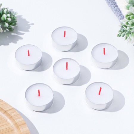 A set of tea candles flavored in the sleeve "delicate cotton", 6 pieces-1