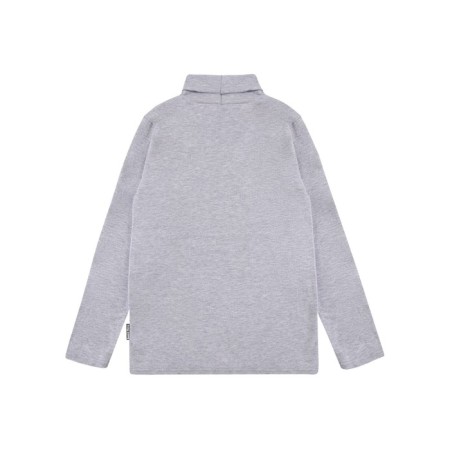 Turtleneck for boys, height 122 cm, color gray melange-2