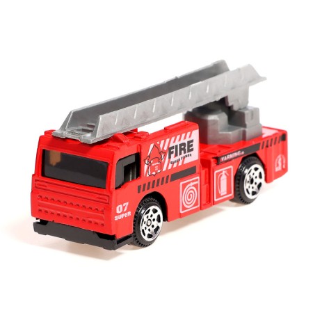 Metal truck "Carrier", inertia, with 6 machines-9