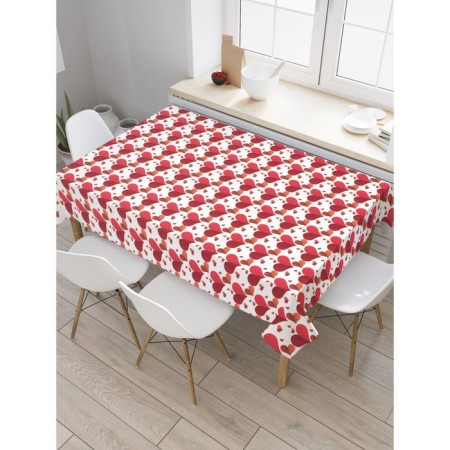 Tables on the table "About love", rectangular, oxford, size 145x180 cm
