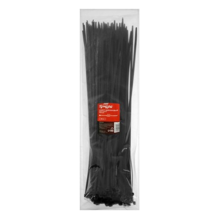 Clot of nylon tundra krep for screed, 4.8x450 mm, black, in packaging 100 pcs.-1