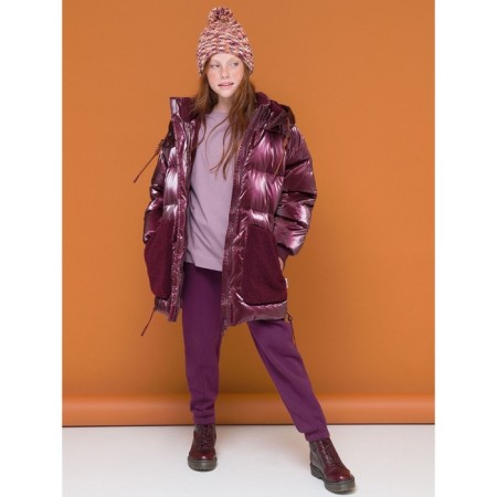 Jacket for girls, height 146 cm, blueberry color-9
