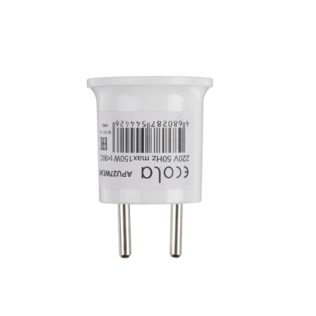 Ecola adapter, plug-patron, E27, 40 x 55 mm, white-2