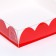 Box for cookies, red, 12 x 12 x 3 cm