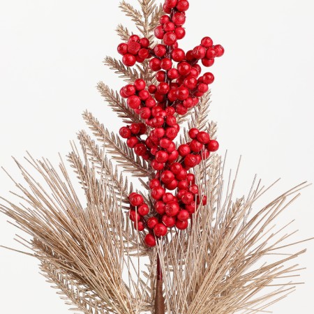 New Year. Decor "Golden Fine", with berries, 36 × 16 × 5 cm-2